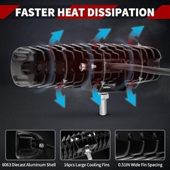 2pcs 27W LED Work Lights Flood Beam Universal fit Tractor Suv Atv Rectangle