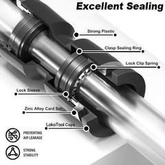 Air Line Union Push To Connect Air Fittings Y-Spliter For 3/8″ OD Pneumatic 5Pcs