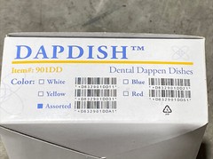 Dapdish 901DD Dental Disposable Dappen Dishes 200 pcs Assorted New
