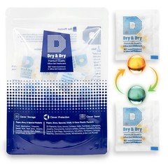3 gram X 100 PK “Dry & Dry” Food Grade Orange Indicating Silica Gel Packets