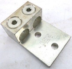 Box Of 3 K2A44U2N – Burndy Aluminum Universal Terminal 2 Conductor 2-Hole Lugs