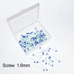 100 Pcs Dental Endo Quartz Fiber Post Straight/Screw Restorative Posts 1.0-1.8mm