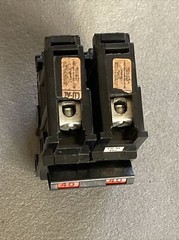 NA240 FPE Federal Pacific 2x NA140 40 Amp 1 Pole Stab-Lok Thick Wide Red w/ HTNA