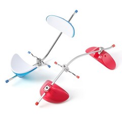 Dental Ortho Forward Pull Headgear Facemask W/ Single Lever Adjustable Blue, Red