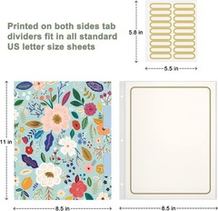 3 Ring Binder with clipboard, 1 inch 8.5 x 11 in Letter Size View Binders Org…
