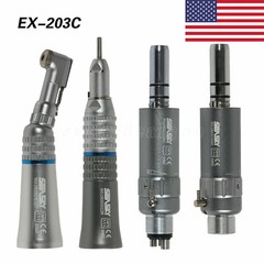 Dental Low Speed Contra Angle Latch Straight Handpiece Air Motor 2/4H Micromotor