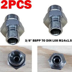2X 3/8″ BSPP TO DIN L08 M14x1.5-MINI EXCAVATOR CHINESE DIGGER – 5002L-08-06