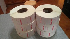 6 Rolls {15,000 CT} of “Thank You” Stickers