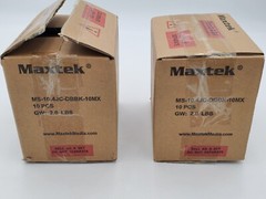 Maxtek 10.4mm Double Disc Jewel Case, Black Tray 10 Packs Lot of 2 New In Box