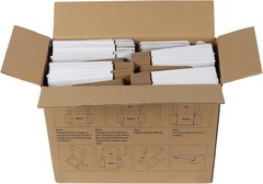 9x6x2 Shipping Boxes Set of 50, White Small Corrugated Cardboard Box, Mailer Box