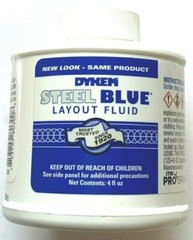 DYKEM STEEL BLUE LAYOUT/STAINING FLUID 4oz BRUSH-IN-CAP 80300
