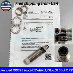 For IFM EFECTOR IG0345 INDUCTIVE SENSOR 20-250V AC/DC 3 PIN 12mm 20-250VAC/DC