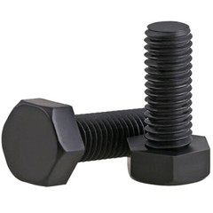M12 – 1.75 Black Nylon Hex Head Bolts Full Thread Hex Cap Plastic Screws DIN 933