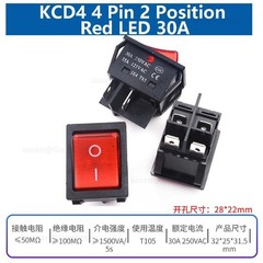 2 3 Position Rectangular Rocker Switch Latching On Off 2/3/4/6 Pin 250V 16A