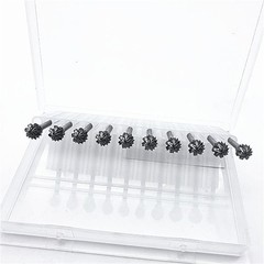 10Pcs Dental Lab Polishing Bur Drills Tungsten Steel Carbide Burs Burrs 2.35MM D