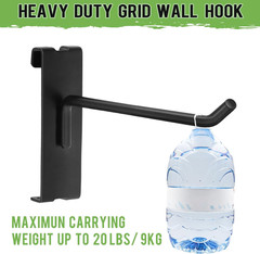 100 Pcs Gridwall Hooks, 4 Inch Grid Wall Hook Display for Gridwall Panel, 20