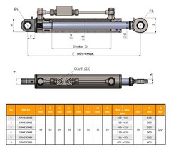 New Hydraulic Top Link Cat. 1-1 with Locking Block Inc.2 Hoses(Length Selectable