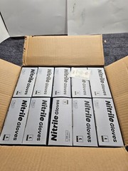 10 Pack of 100 S Supplies Nitrile Gloves Large Blue Allergy Free Non-Sterile