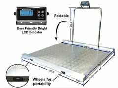 Selleton SL-917 Aluminum Wheel Chair Drum Scale 1000 Lb X .2 Lb