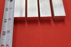 4 Pieces 1/2″ X 3/4″ ALUMINUM 6061 FLAT BAR 14″ long Solid Extruded Mill Stock