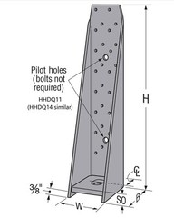 Simpson Strong-Tie HHDQ11-SDS2.5 15-1/8-Inch Holdown With Screws