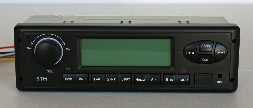 24 volt radio for John Deere or HITACHI Excavator AM/FM/WB/USB/Aux/ Bluetooth