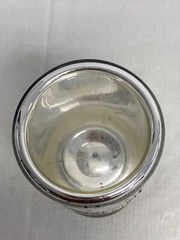 Lab 350mL Cylindrical Glass Aluminum Dewar Flask 70mm ID 120mm Depth