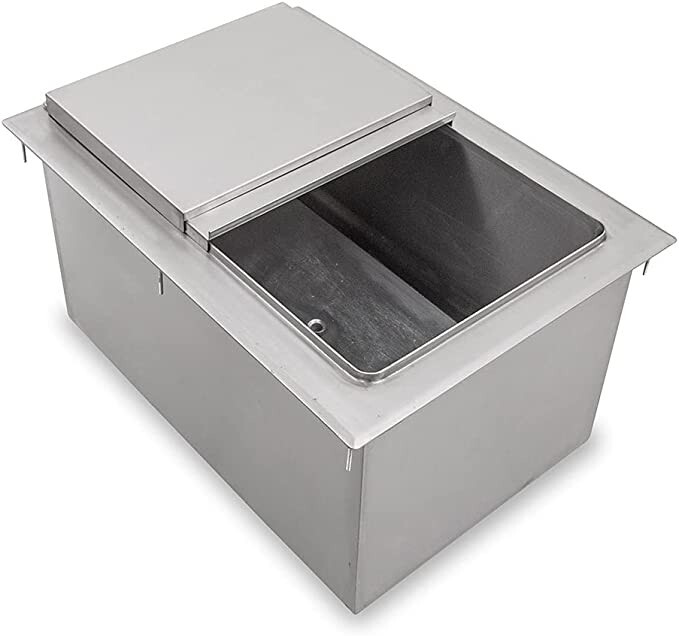Commercial Stainless Steel Drop-In Ice Bin Chest 18″x12″
