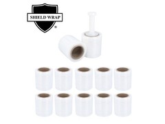 5″x1000′ 80 Gauge Narrow Banding Stretch Wrap Clear Film 12 Rolls [Made in USA]