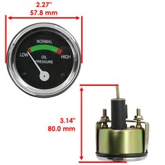 Caltric Tachometer Amp Oil Gauge For Massey Ferguson Industrial MF20 30 2135