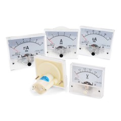 DC 1-30A 1-500mA 50-500uA 5-300V Ammeter Voltmeter Analog Panel Meter 65mmx56mm