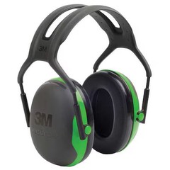 3M Peltor X1a Over-The-Head Ear Muffs, 22 Db, Peltor X1, Black/Green