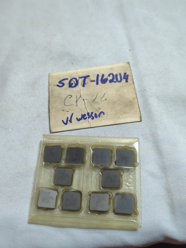 NOS Repack VR/Wesson CARBIDE INSERTS SQT-162 U4 Grade CY-16 10 Pcs. (A19)