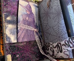 Junk Journal Halloween Spellbound Scary Tales Handmade Memory Note Book 74 Pages