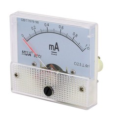 85C1 DC 0-1mA Class 2.5 Accuracy Mounted Current Analog Panel Gauge Ammeter