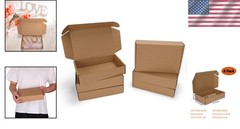 Kraft Cardboard Mailing Boxes – 6 Pack, Easy Assemble Tuck Top, 9x6x2 Inch