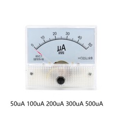 DC 50uA 1mA 20mA 30A 85C1 Class 2.5 Analog Amp Panel Meter Gauge Current Ammeter
