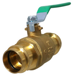10 Pack XFITTING 1″ Press Ball Valve, Lead Free Brass, Full Port, ProPress
