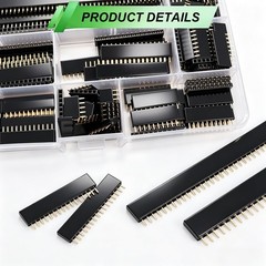 104 Pcs Male Female Pin Header Connectors 2.54mm