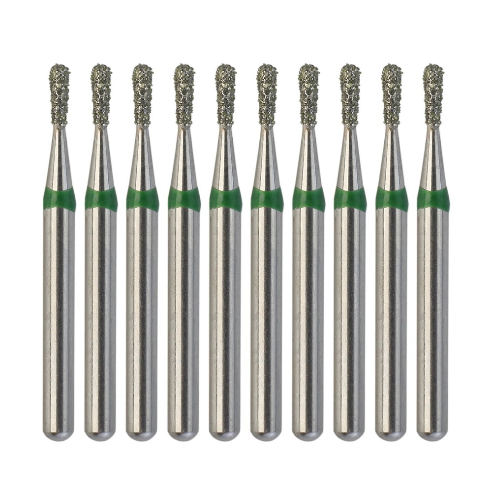 Dental Diamond Burs Pear Shape 830/010C Coarse Grit FG High Speed Burr 10pcs