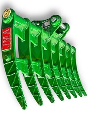 JMA 48in Mini Excavator Brush Rake 4-6 Ton 45mm Pin-On Land Clearing Grapple