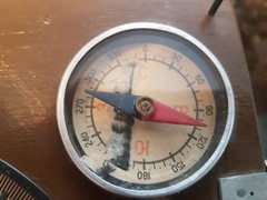 VERY RARE Bevel Protractor 0-360 Degree Angular Dial Angle USSR 1965s