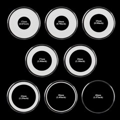 180P Clear Plastic Coin Capsules, Dollar Holder, 40mm 180P, Transparent
