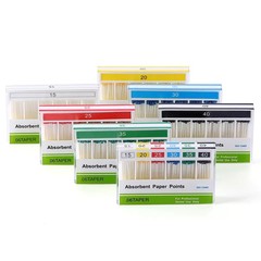 Dental Root Endodontic Absorbent Paper Points Taper 0.04/ 0.02 /0.06 15#-40#