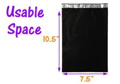 7.5 x 10.5″- 6 Beautiful Colors! Colored Flat Poly Mailers, Self Sealing Mailers