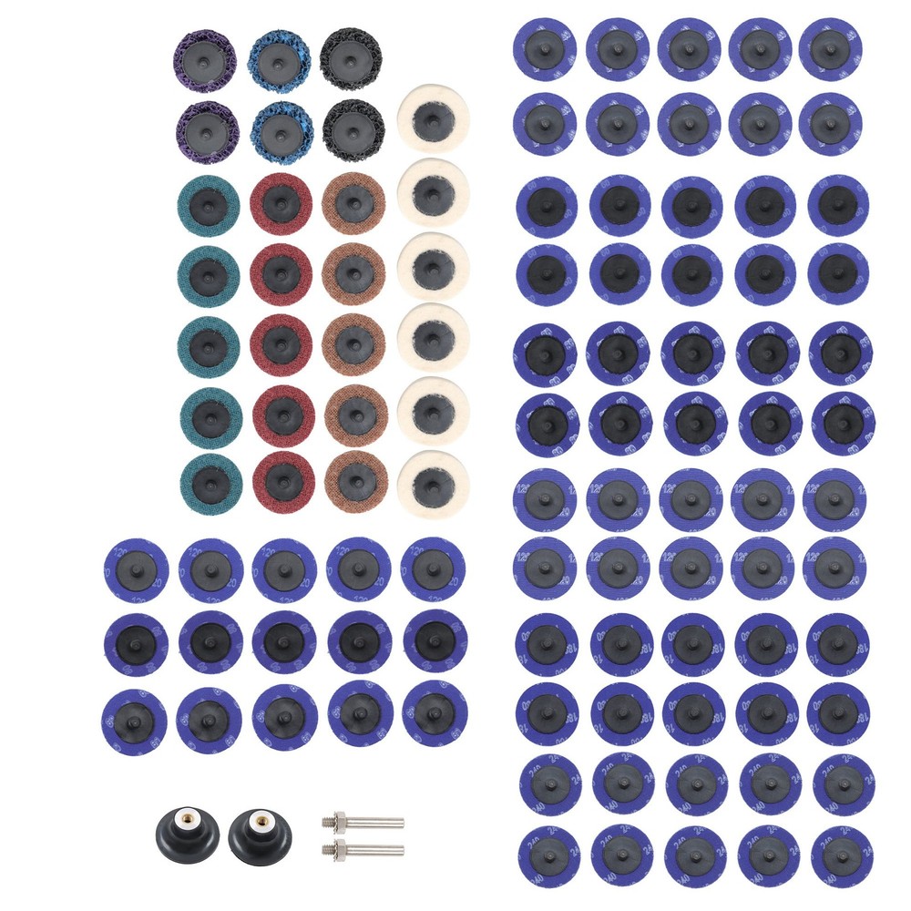 104 Pcs Torque Sanding Discs Set 2 Inch Quick Change Discs with 1/4 Inch Holder