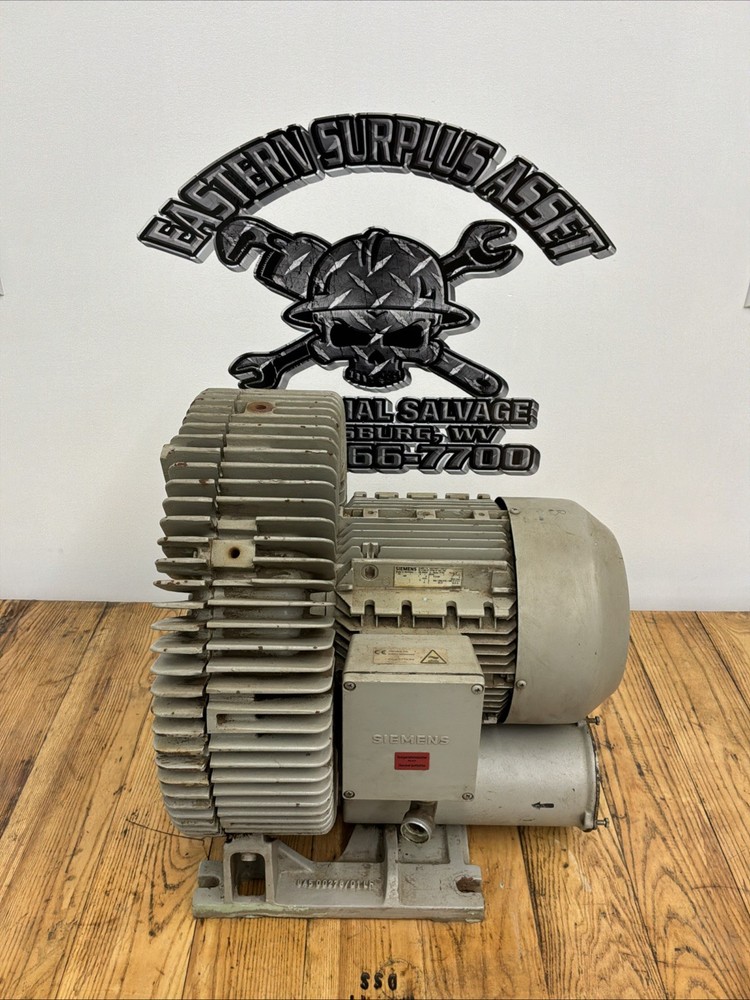 Siemens Regenerative Blower ELMO-G 2BH1800-TAK12 208-230/460V 6.3 KW