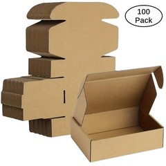 100 5x3x1 Cardboard Boxes Shipping Box Brown Mailing Packing Corrugated Paper