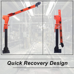 1100Lb Folding Truck-Mounted Crane with 3500Lb Electric Winch & 360° Swivel