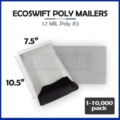 1-10000 7.5×10.5 “EcoSwift” Poly Mailers Envelope Plastic Shipping Bags 1.70 MIL